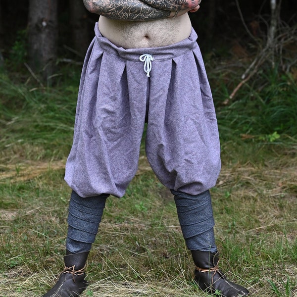 Woolen viking trousers, baggy pants, baggy trousers, Viking baggy pants Hedeby pants