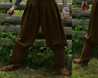 Woolen viking trousers, baggy pants, baggy trousers, Viking baggy pants Hedeby pants