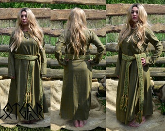 Viking vrouw wollen jurk