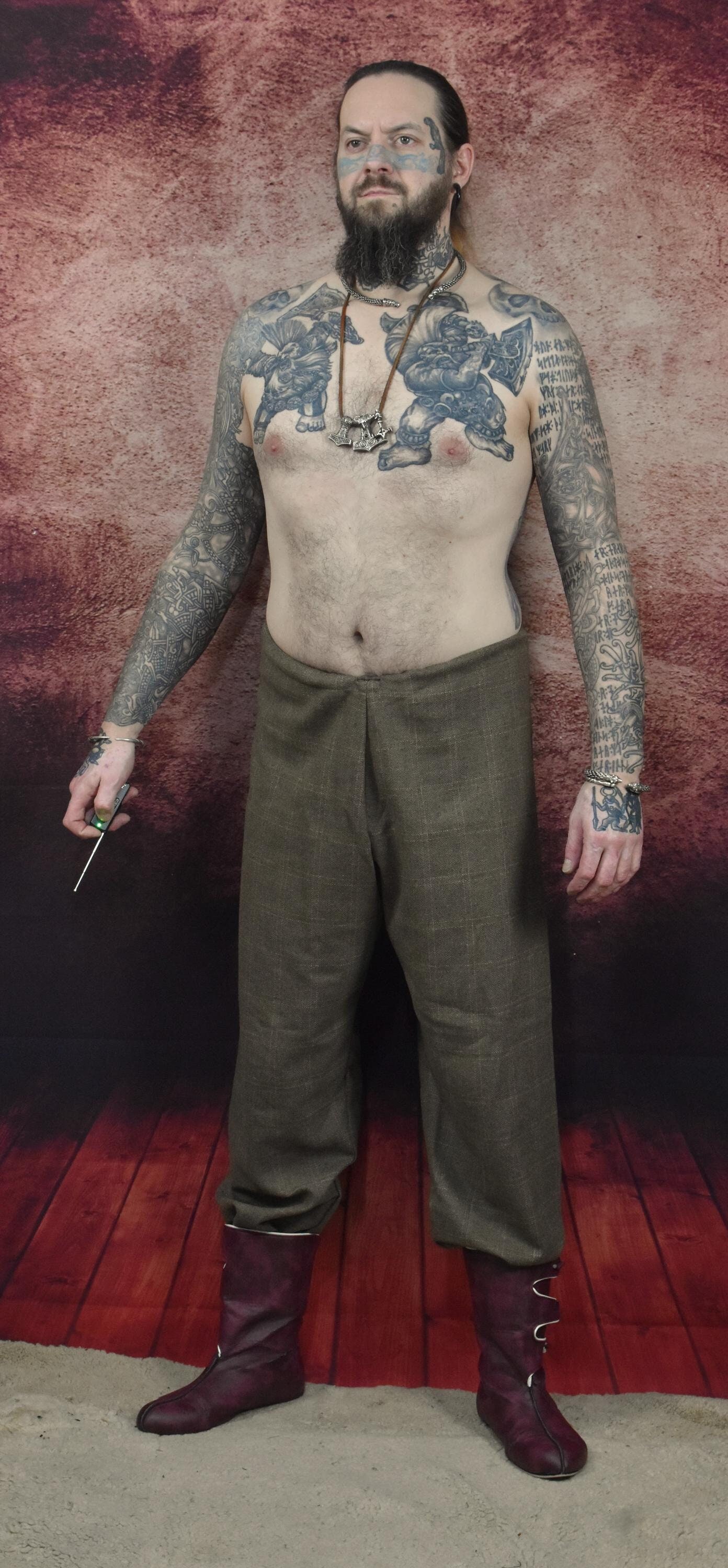 Wollen vikingbroek, vikingbroek