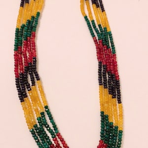 Multi layer Onyx necklace, statement necklace.