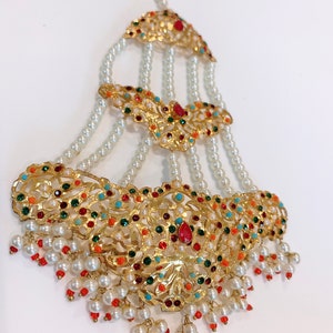 Hydrabadi Jadau Jhoomar | Hair accessory Jewelry | Indian zevar |