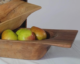 Bol grande de madera para amasar, bol de madera para amasar, bandeja para amasar hecha a mano, decoración rústica de granja