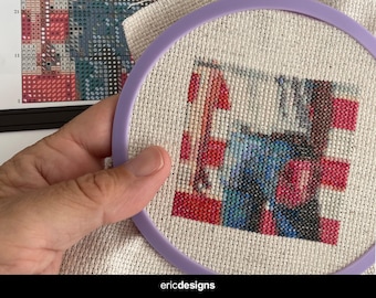 Bruce Springsteen - Born in the U.S.A. - Mini Cross Stitch Pattern (Digital Download Only)