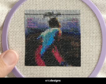 Footloose - Sound Track - Mini Cross Stitch Pattern (Digital Download Only)