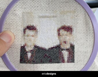 Pet Shop Boys - Actually - Mini Cross Stitch Pattern (Digital Download Only)
