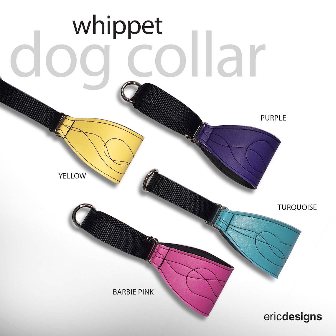 Whippet Dog Collar Etsy