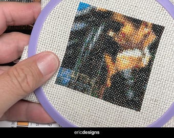 George Michael - Faith - Mini Cross Stitch Pattern (Digital Download Only)