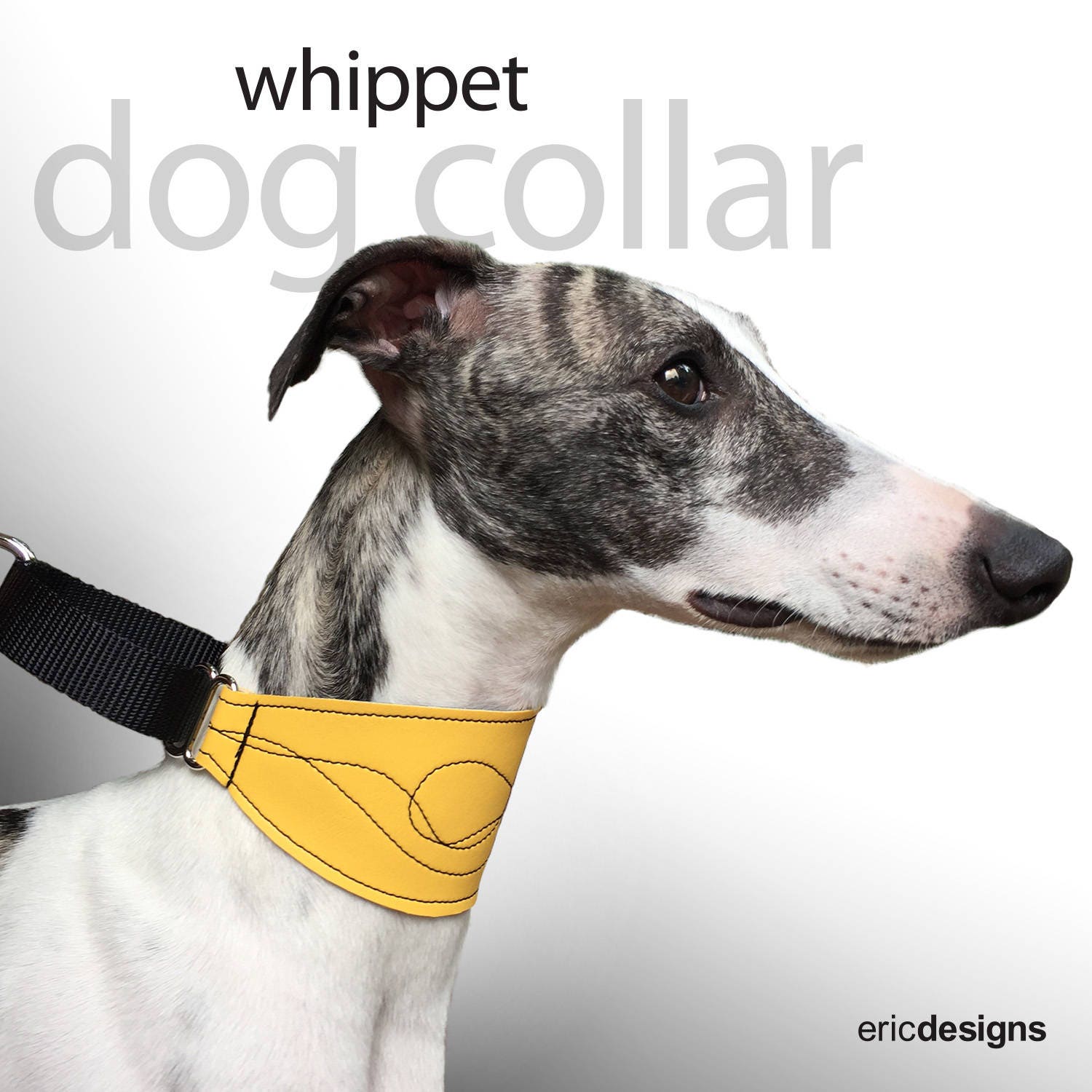 Whippet Dog Collar Etsy