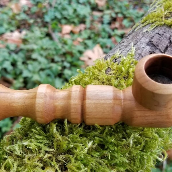 Dark figured maple Smoking Pipe, Smoking Accessories, Wood Pipe, Wooden Pipe For Smoking