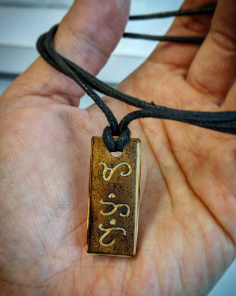 Personalized Bamboo Baybayin Necklace Traditional Filipino Etsy