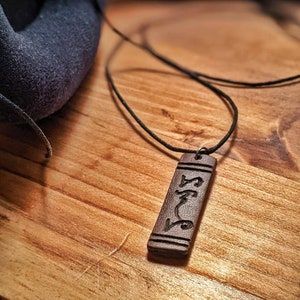 Leather Personalized Baybayin Filipino Writing Adjustable Necklace