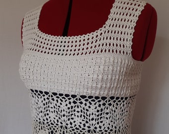 Summer ombre lace crochet dress