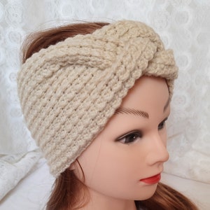 Knit Wool Headband: Winter Ear Warmer, Yoga Headband