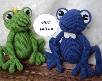 PDF PATTERN crochet frog toy