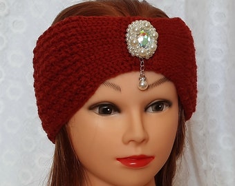 Winter crochet woman headband, yoga headband, ear warmer, gift for her