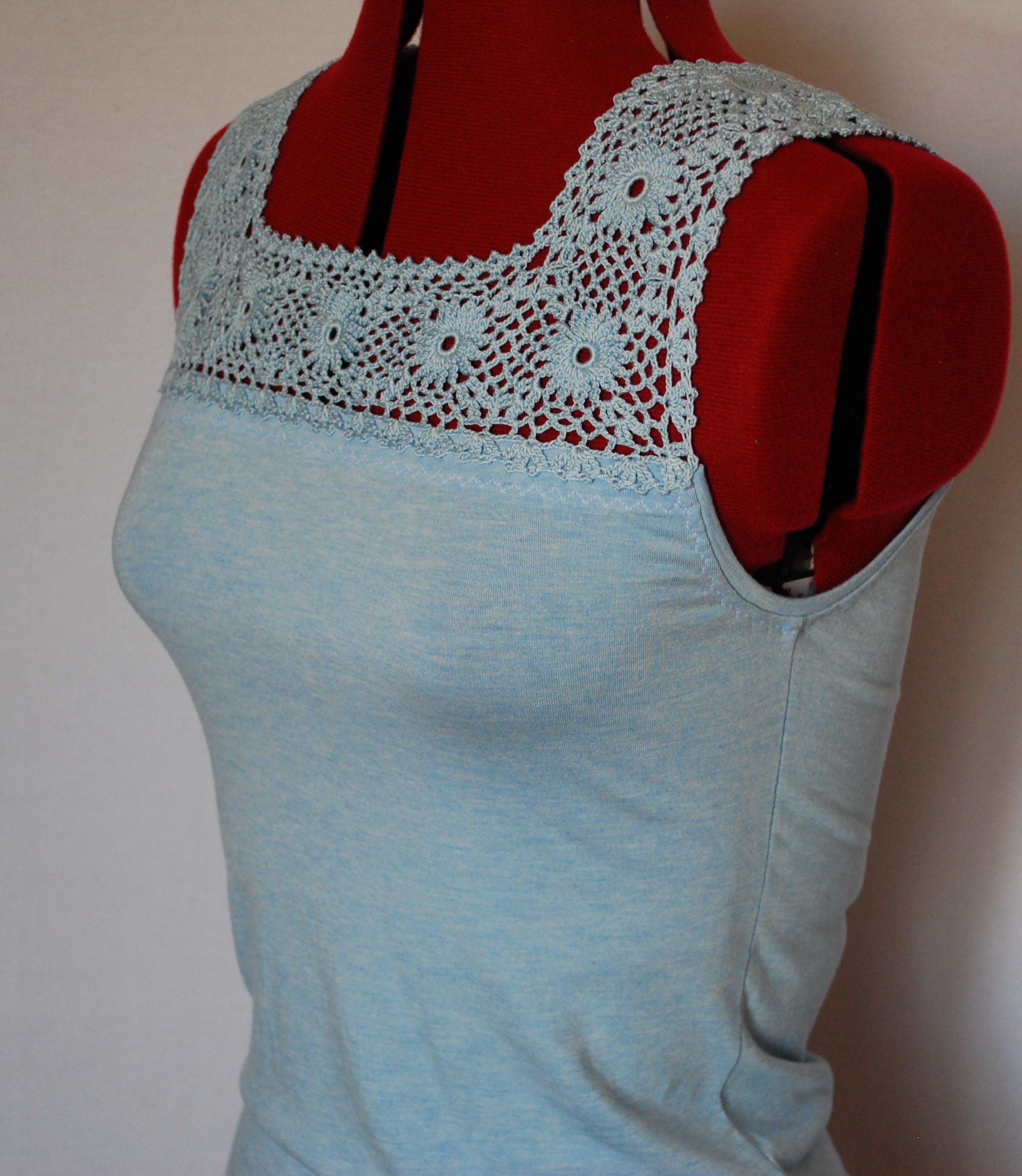 Blusas de tela y crochet new arrivals