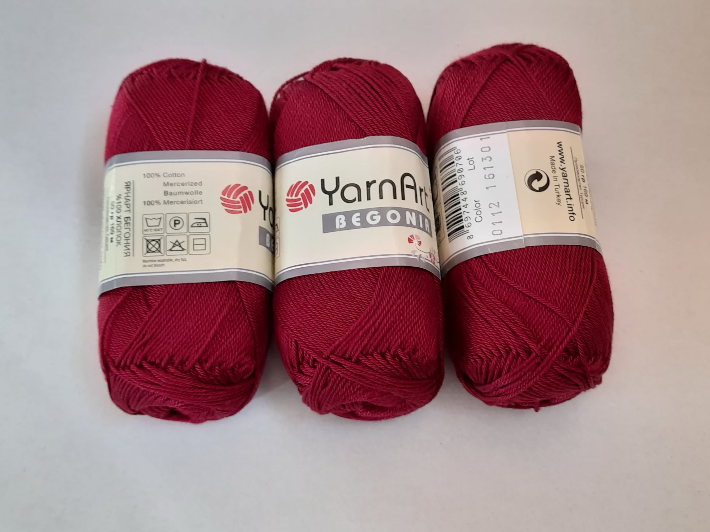 Yarn Yarnart Begonia 100% Mercerized Cotton Yarn Turkish - Etsy