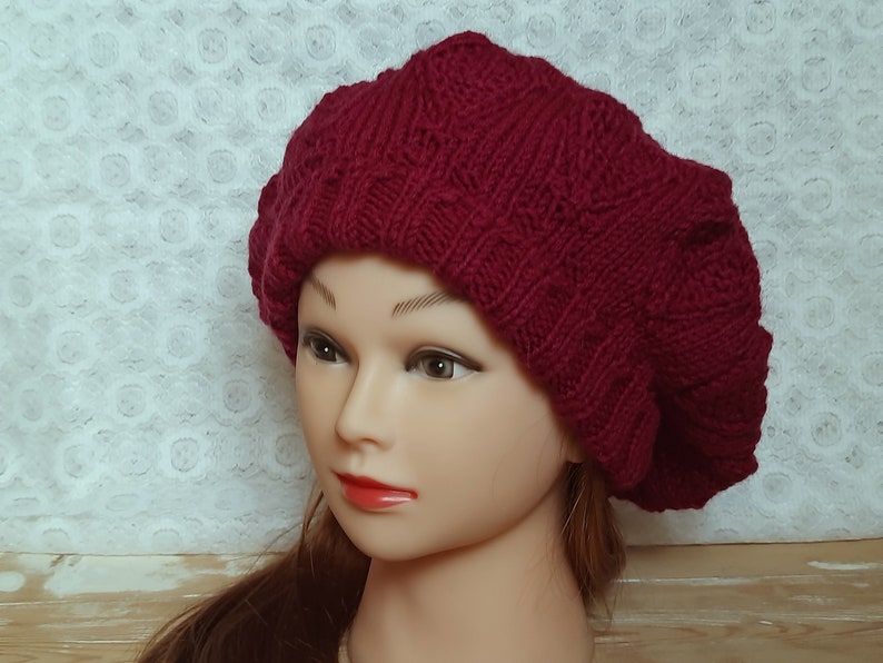Handmade Knit Beret