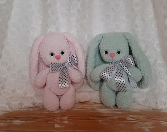 Crochet Plush Bunny: Amigurumi Rabbit Toy, Kids Room Decor