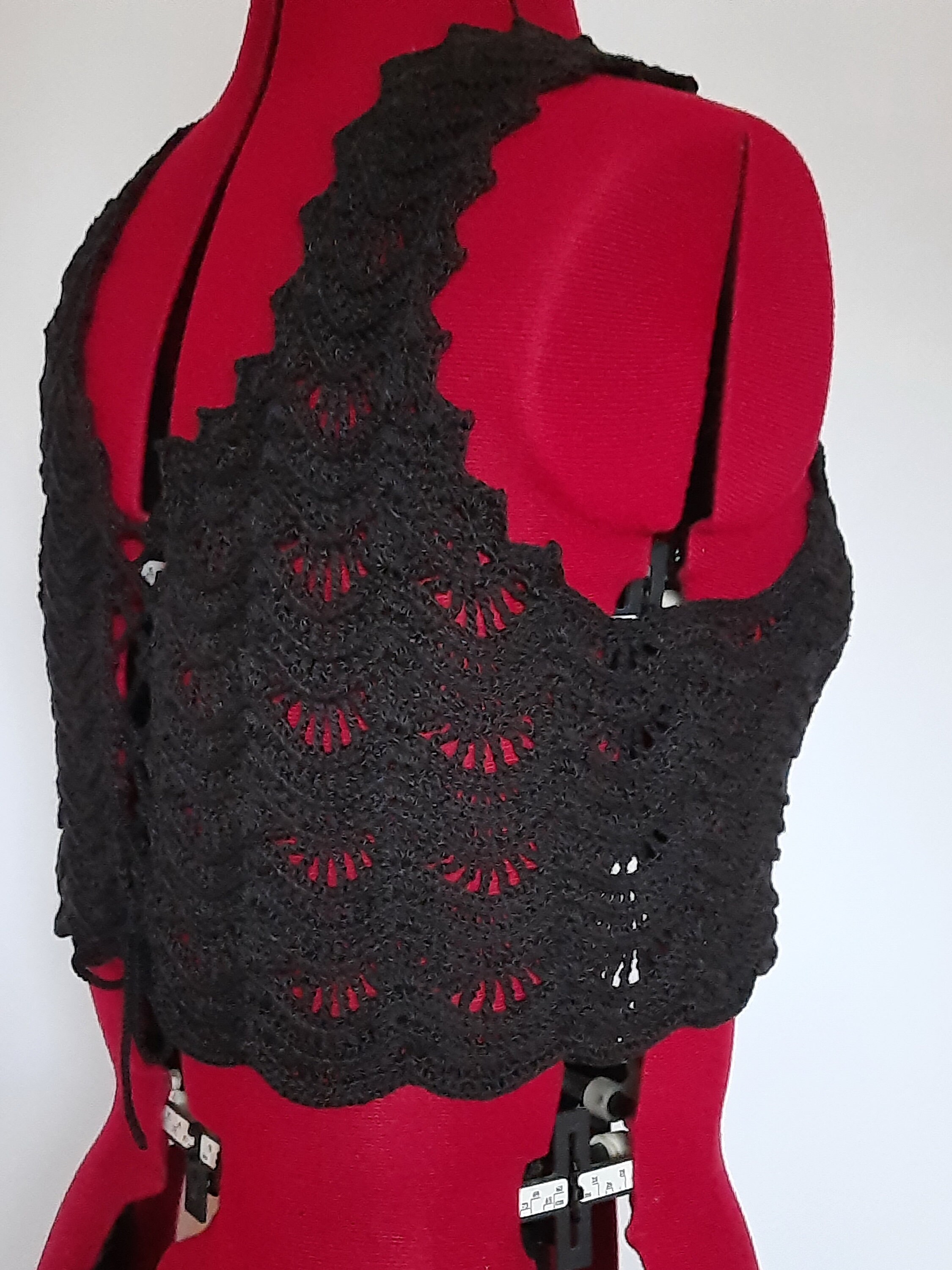 Crochet Lace Black Vest Summer Lace Top - Etsy