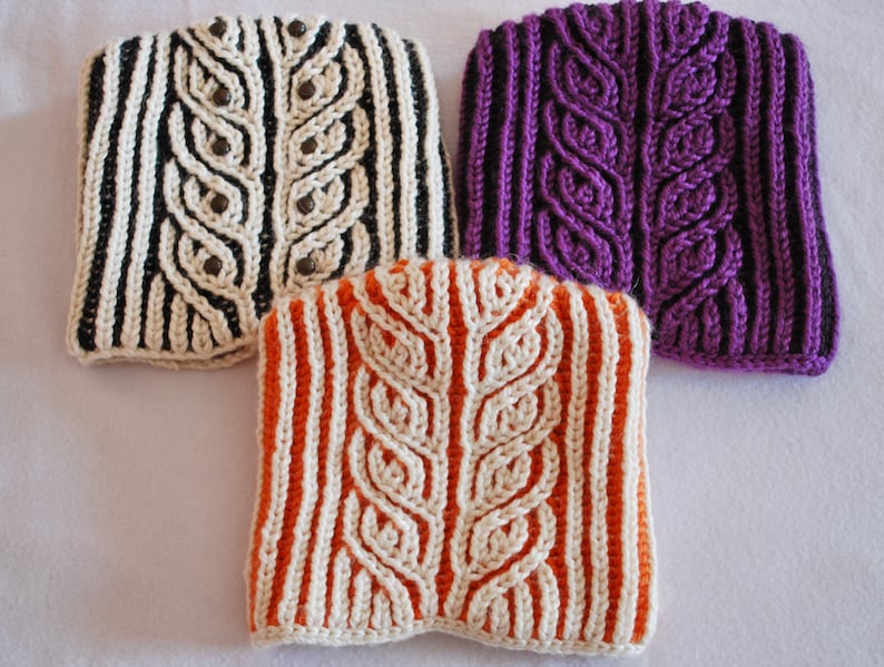 Knit cat ear beanie hat, knit pussycat hat, winter knit hat image 2