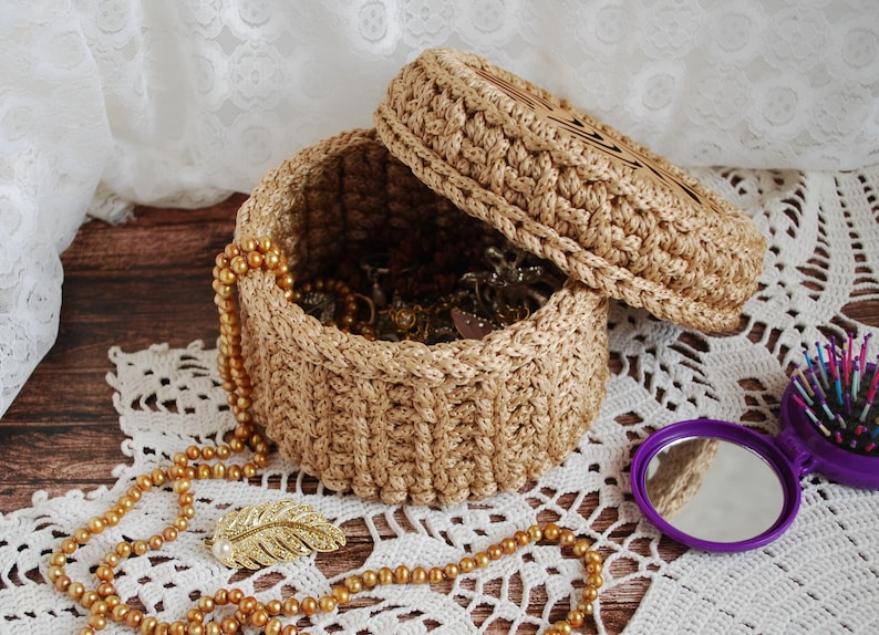 Crocheted Box, Home Decor Box, Gift for Her Etsy