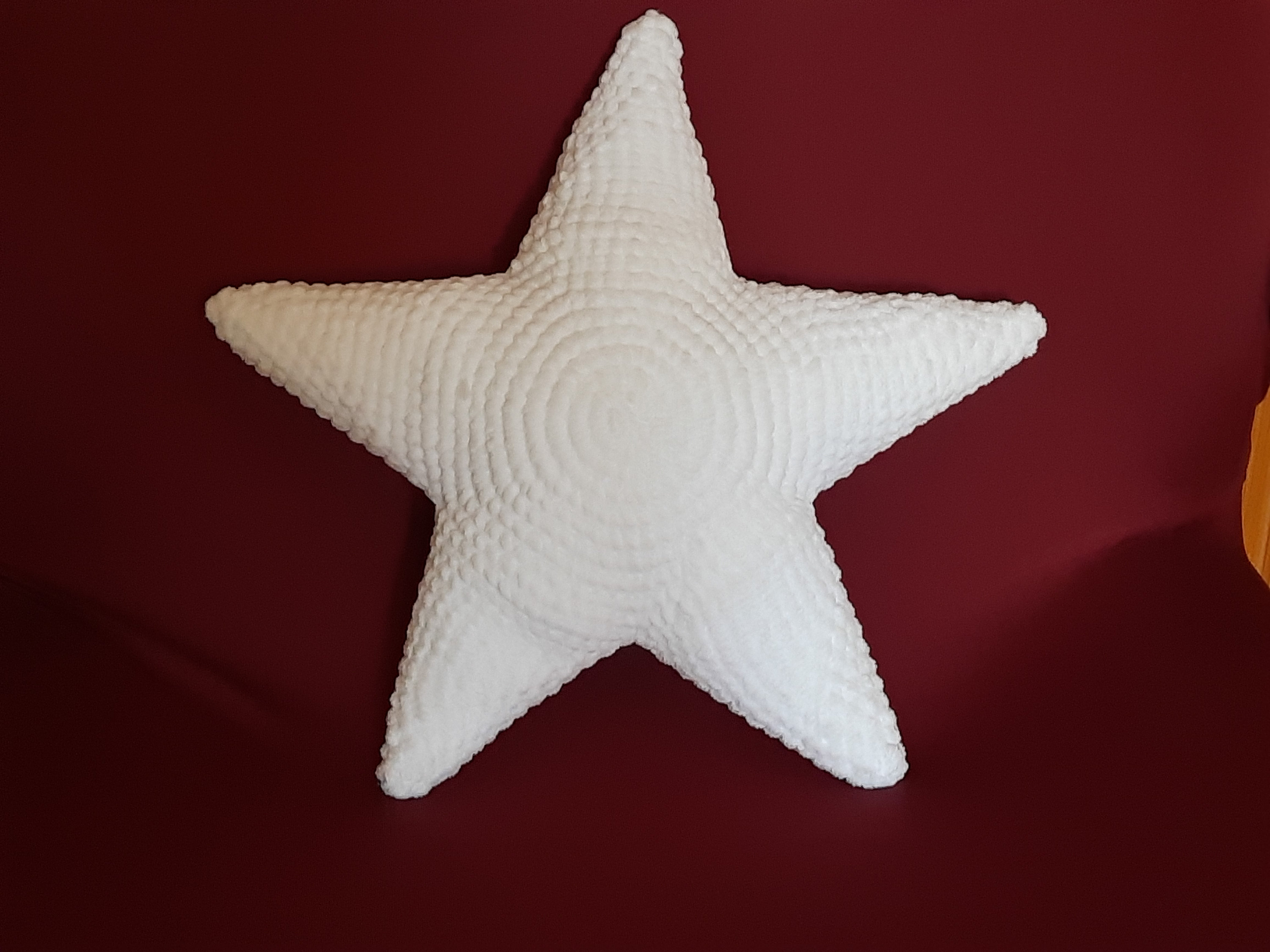 Crochet Plush Pillow Star, Home Decor Etsy