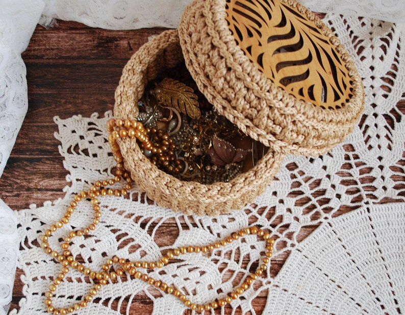 Crocheted Box, Home Decor Box, Gift for Her Etsy