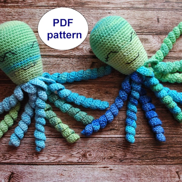 Amigurumi Octopus Crochet Pattern: Small Toy (PDF Pattern)