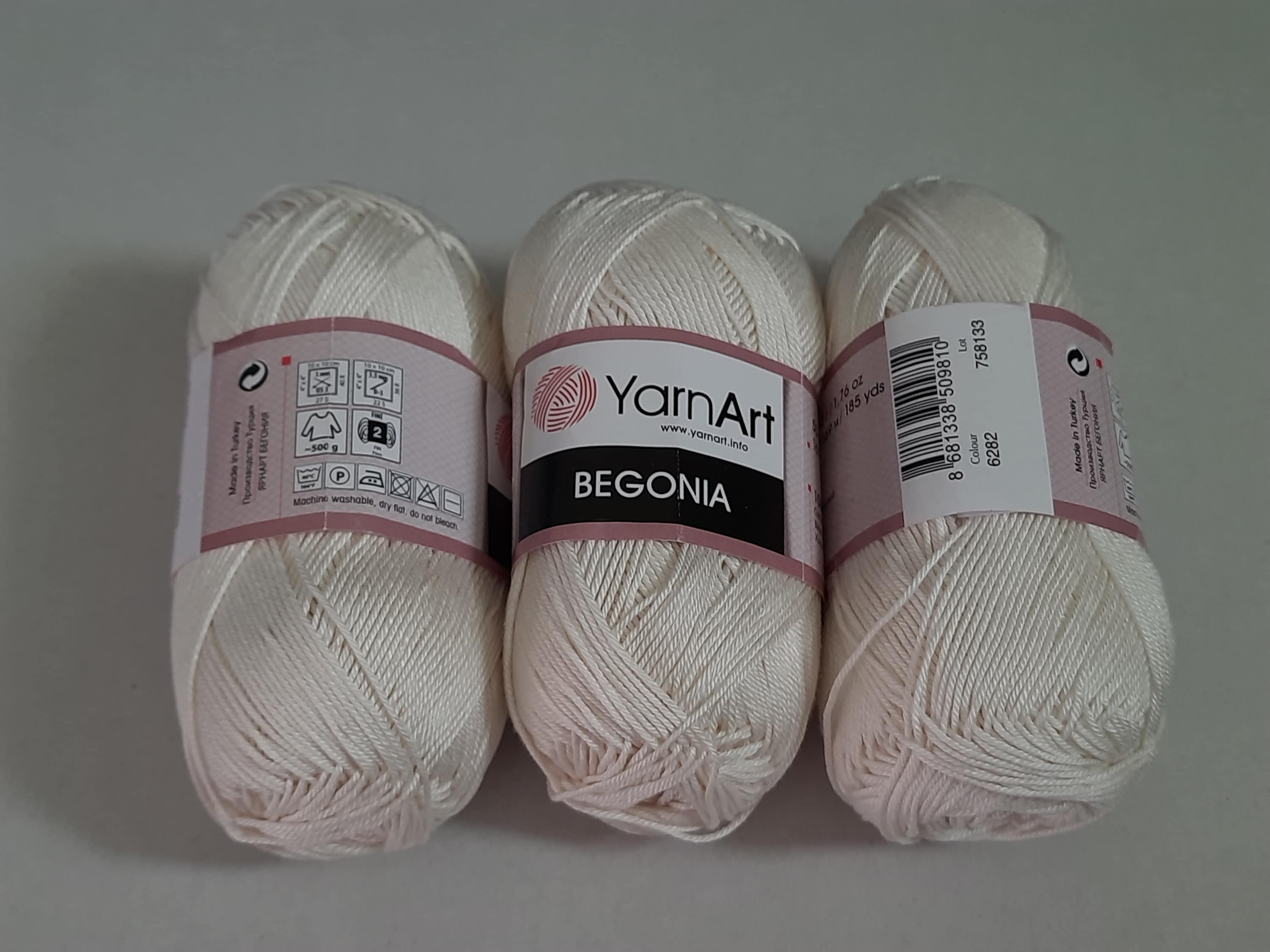 Yarn Yarnart Begonia 100% Mercerized Cotton Yarn Turkish - Etsy
