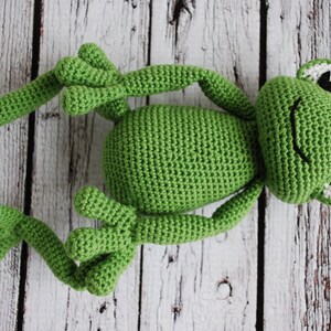 Molde em PDF para brinquedo de sapo de crochê imagem 6
