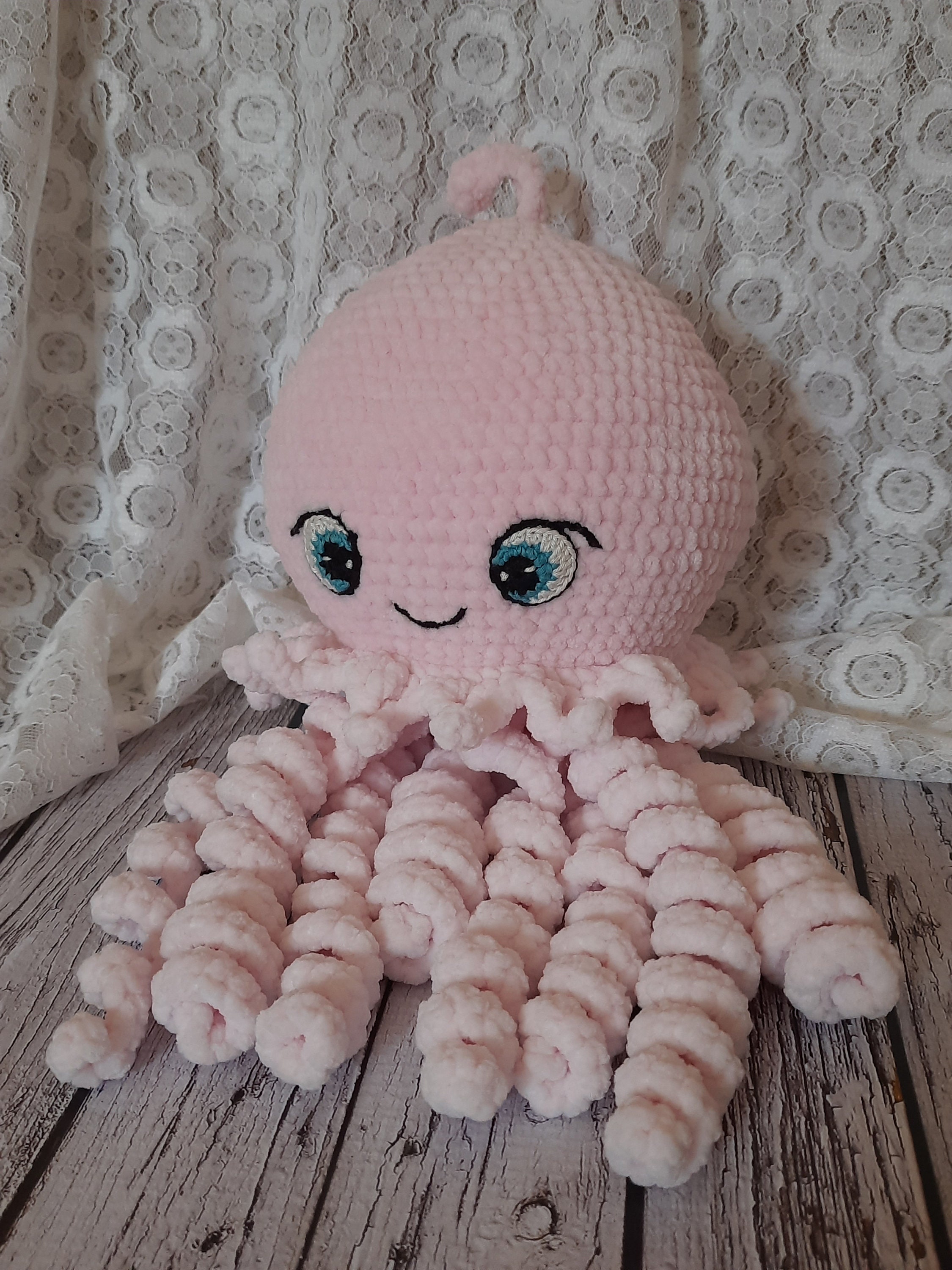 かぎ針編みのクラゲのぬいぐるみ：あみぐるみの子供部屋の装飾 - Etsy 日本