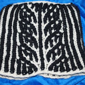 Knit cat ear beanie hat, knit pussycat hat, winter knit hat image 4