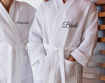 Bridesmaid Robes - Bridal Robes - Bride Robe - Bride Kimono - Robe - Personalised Dressing Gown -  Bridal Robe - Bridal Party Robes - Kimono