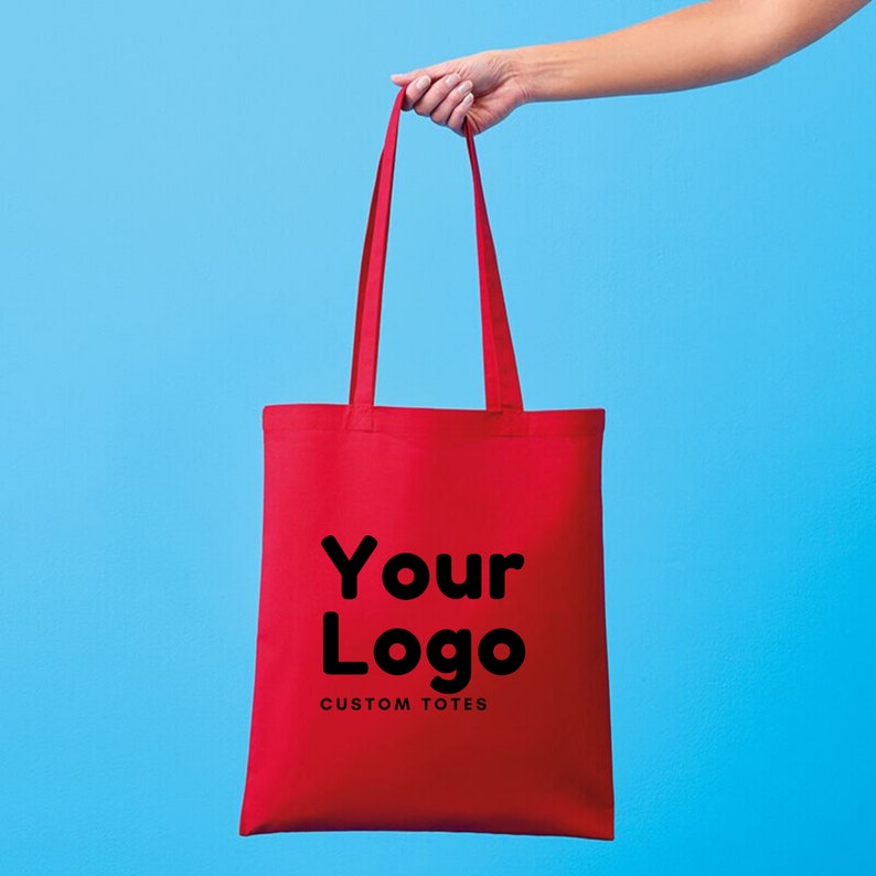 Your Logo Shopper Custom Tote Bag Promotional Multipack Discounts Available Business Merchandise Promotional Bag Printed Bag image 1