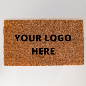 Custom Logo Door Mat, Personalised Door Mat for House or Business, Bristle Mat, Personalised Business Door Mat, New Home Decor, Realtor Gift