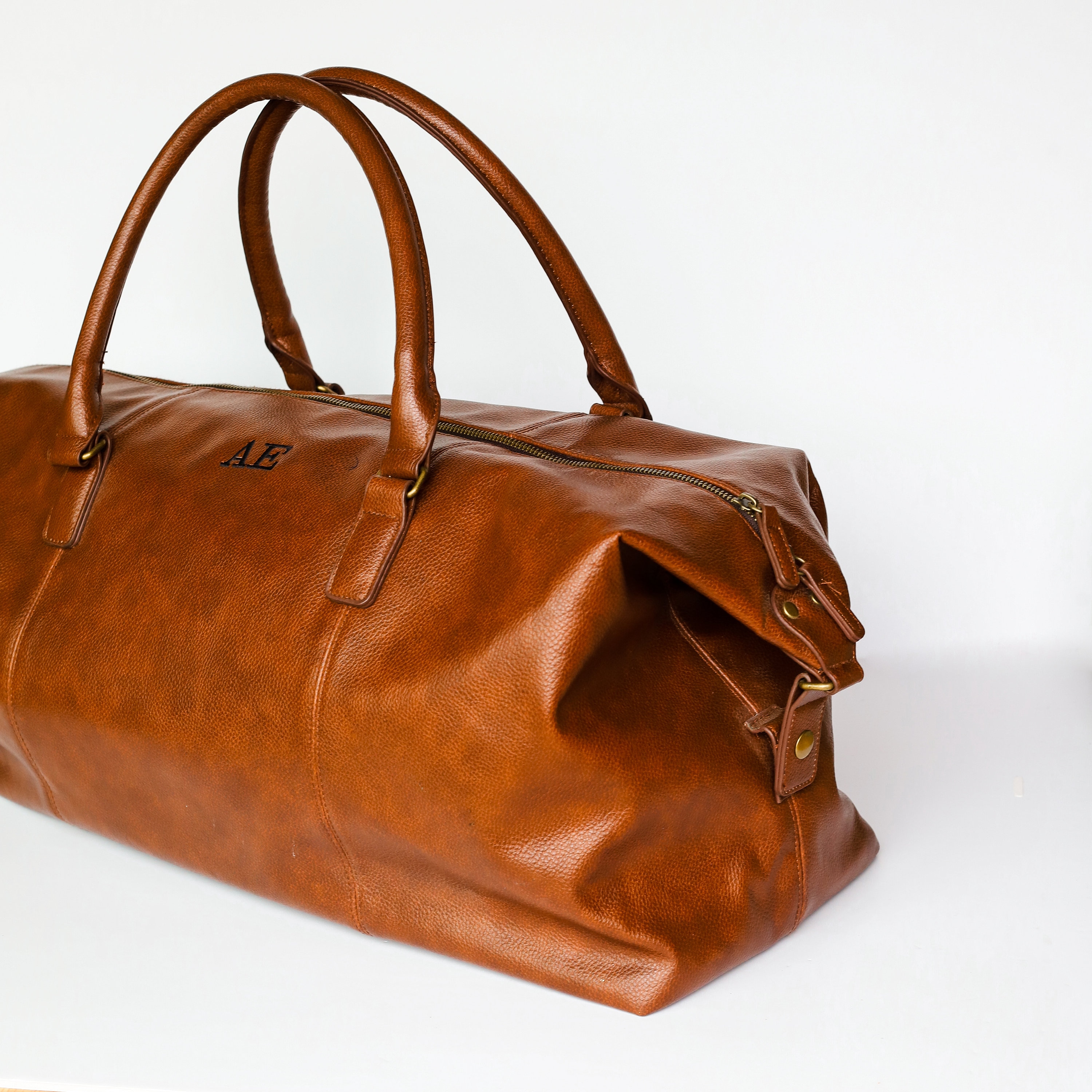 Faux leather weekender hotsell