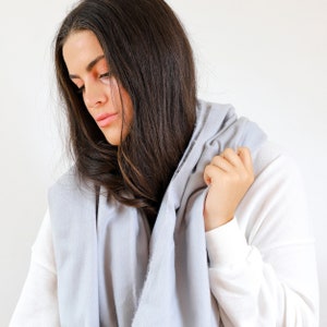 Personalized Initials Scarf Embroidered Monogrammed Gift for Mom, Personalized Scarf Gift for Friend, Chunky Style Winter Scarf for Women