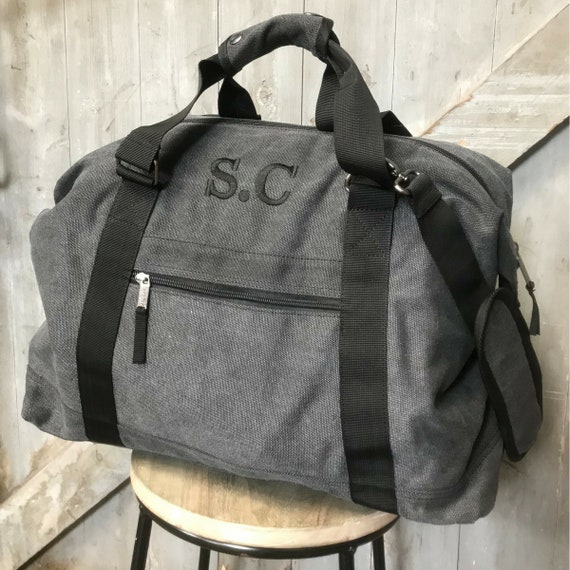 personalised weekend bag mens