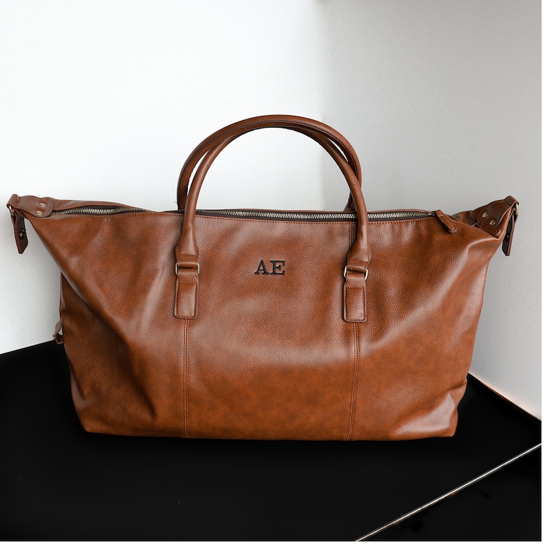 Personalised Travel Bag Travel Bag Gift Idea Faux Leather Etsy UK