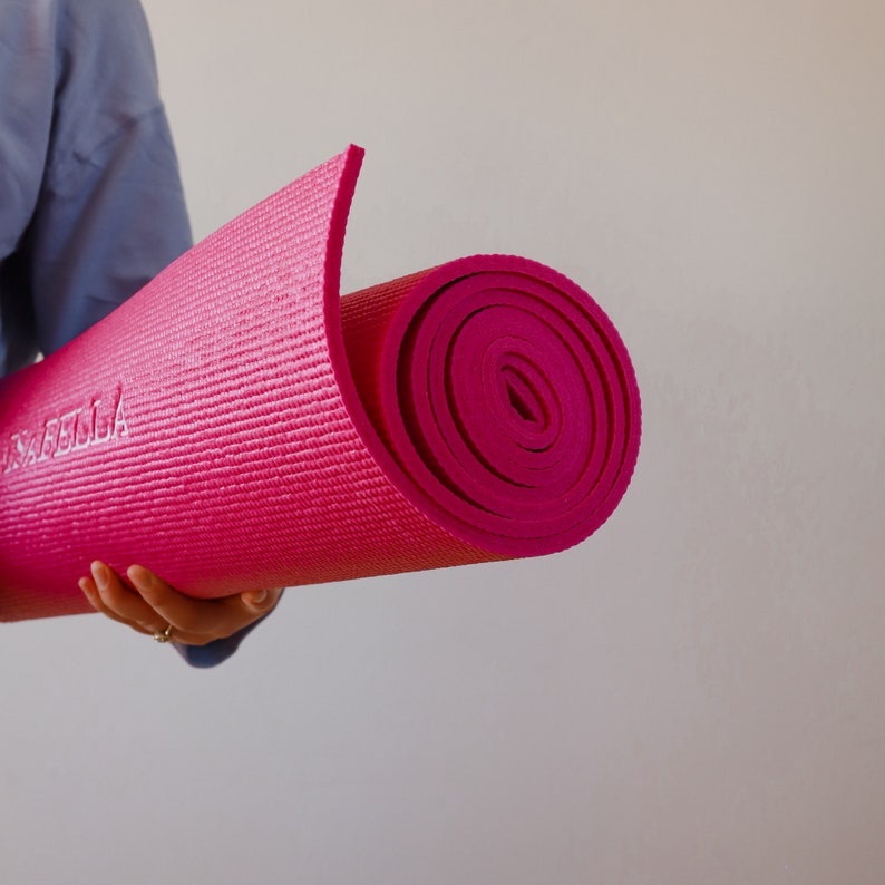 Personalised Yoga Mat Black Yoga Mat Yoga Bag Etsy