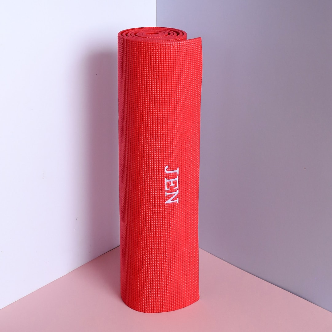 Personalized Yoga Mat, Custom Embroidered Yoga Mat, Fitness and