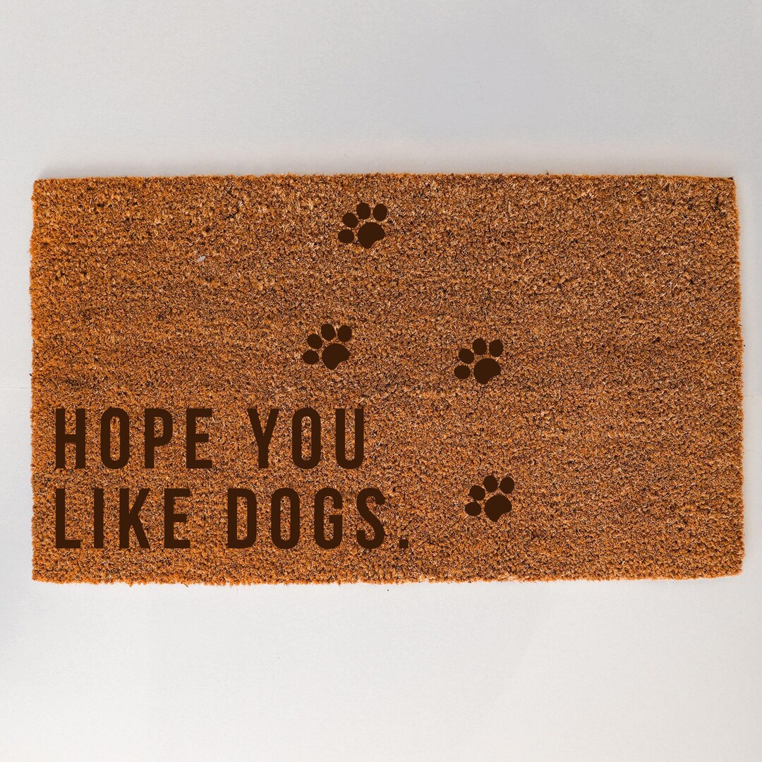 Custom Message Paw Print Door Mat Personalised New Home Gift Etsy