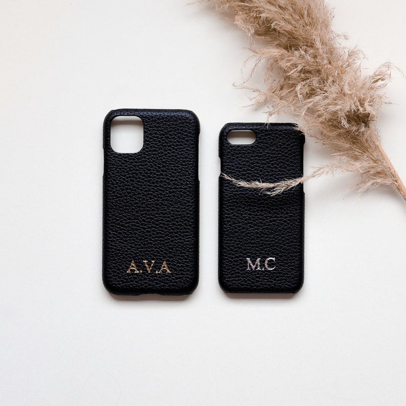 Personalised Iphone SE Case Faux Leather Phone Case Vegan Etsy UK