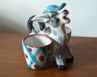 Vintage Puppy Pulling Cart Egg Cup Vintage Puppy Pulling Cart Egg Cup