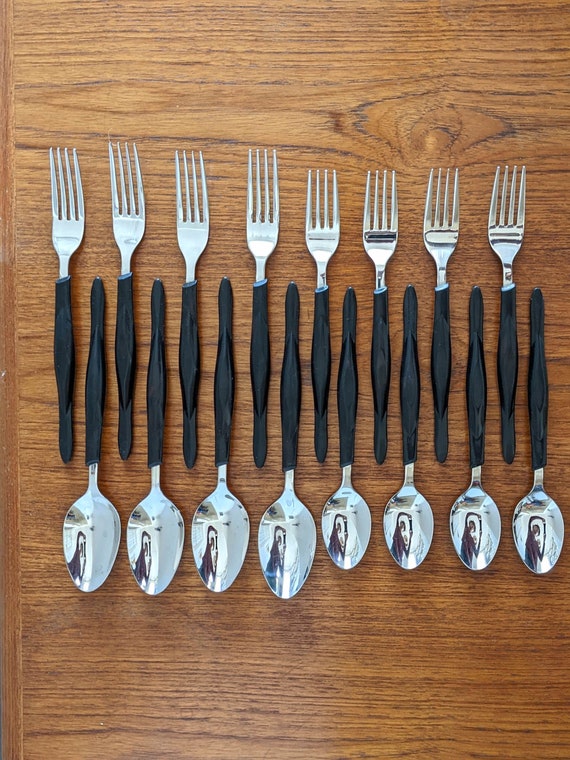 Vintage 16 Piece Cutco Cutlery / Flatware Set / Spoons / Forks Etsy