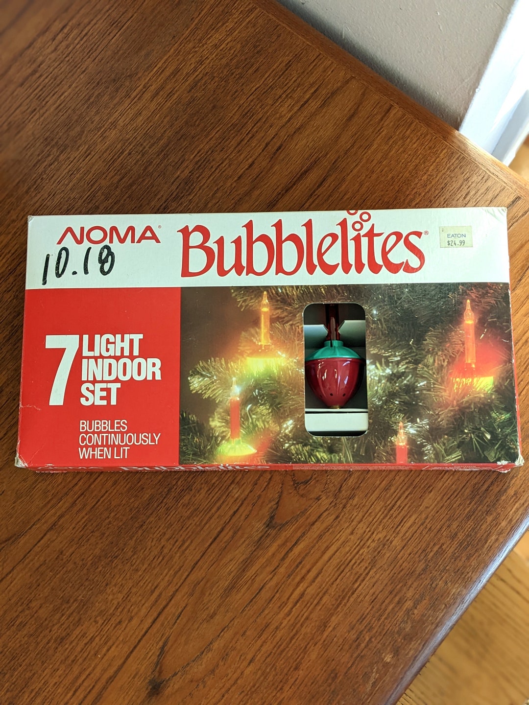 Vintage Noma Bubblelites, 7 Total in Box, Indoor Only, Bubble Lights