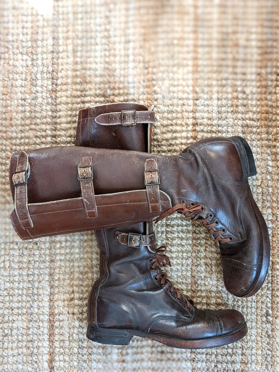 US Army Leather Cavalry Riding Boots 