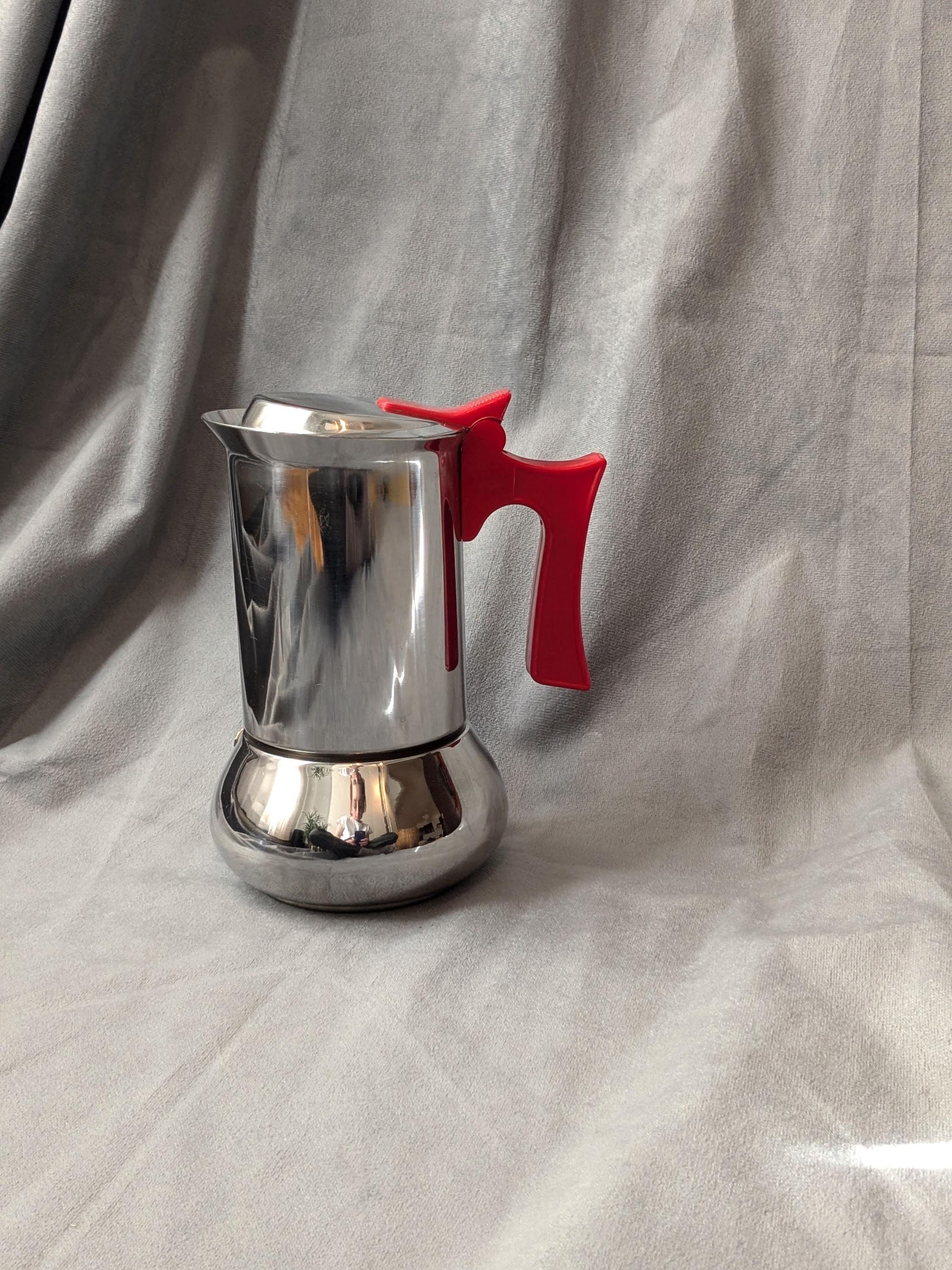 Vintage 80's 6-cup 'SUPER Espress' by Nanni Stainless Steel